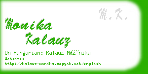 monika kalauz business card